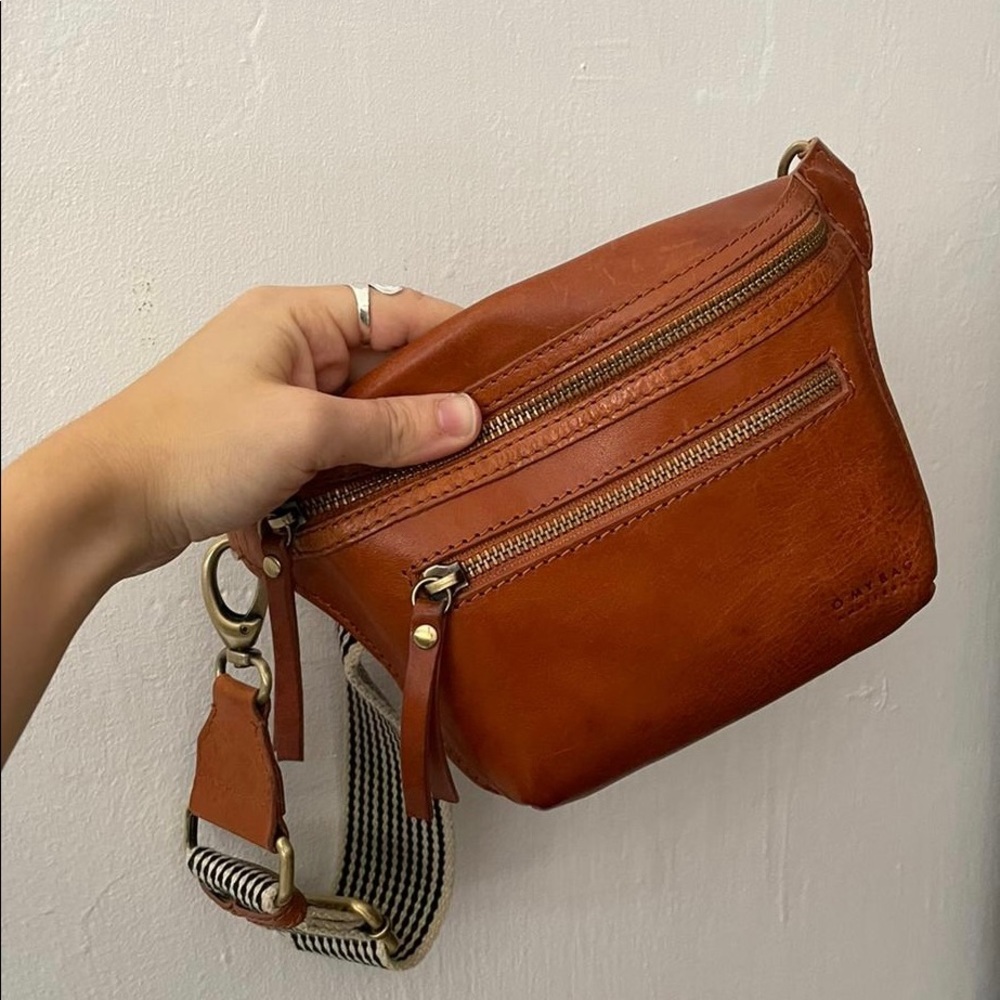 COPY - OH MY BAG FANNY PACK | Beck's Bum Bag - Cognac Checkered Stromboli Leath…